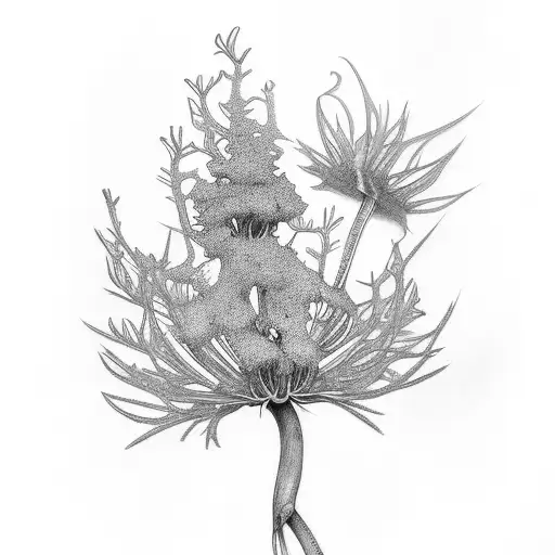 Hemlock Plant tattoo design idea