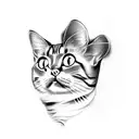 cat paw tattoo design idea