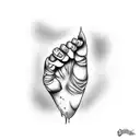 cat paw tattoo design idea