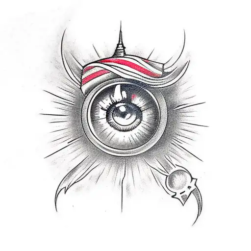 The Eye of Sauron tattoo design idea