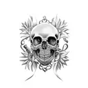 baroque tattoo design idea