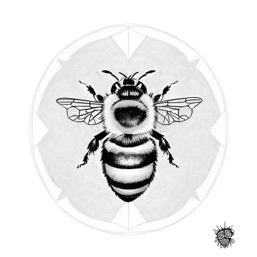 bumble bee tattoo design idea