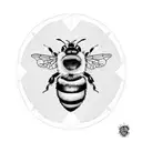 bumble bee tattoo design idea