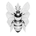 bumble bee tattoo design idea