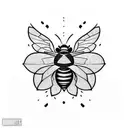 bumble bee tattoo design idea