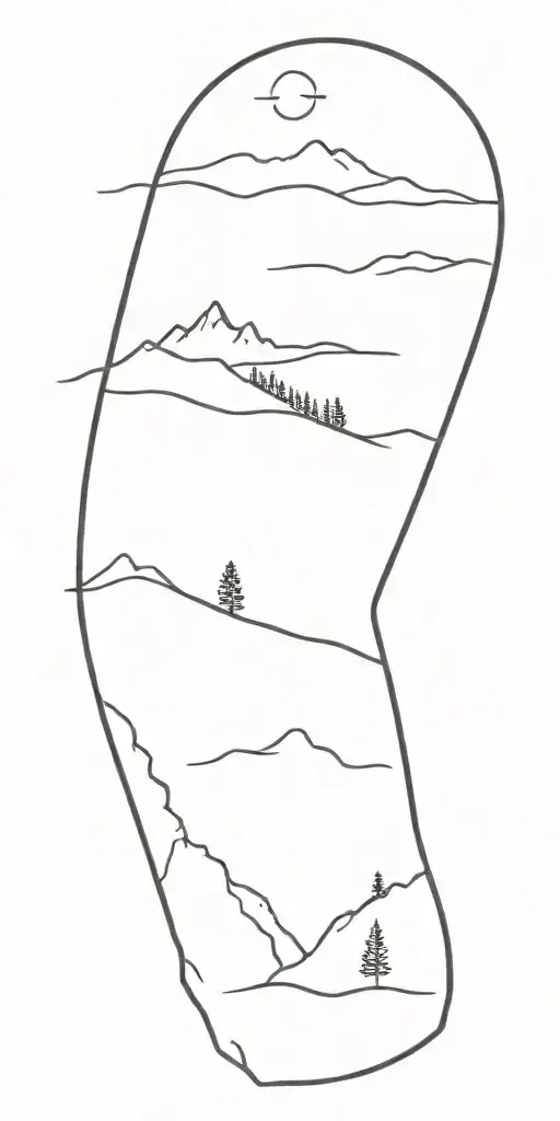 kentucky and appalachian mountians   tattoo design idea
