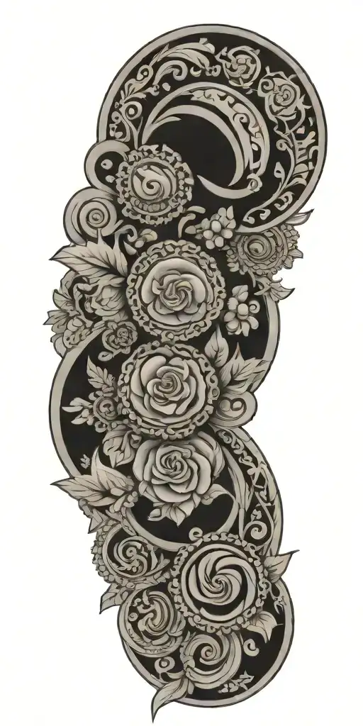 western jewelry, quilt patches tattoo design idea