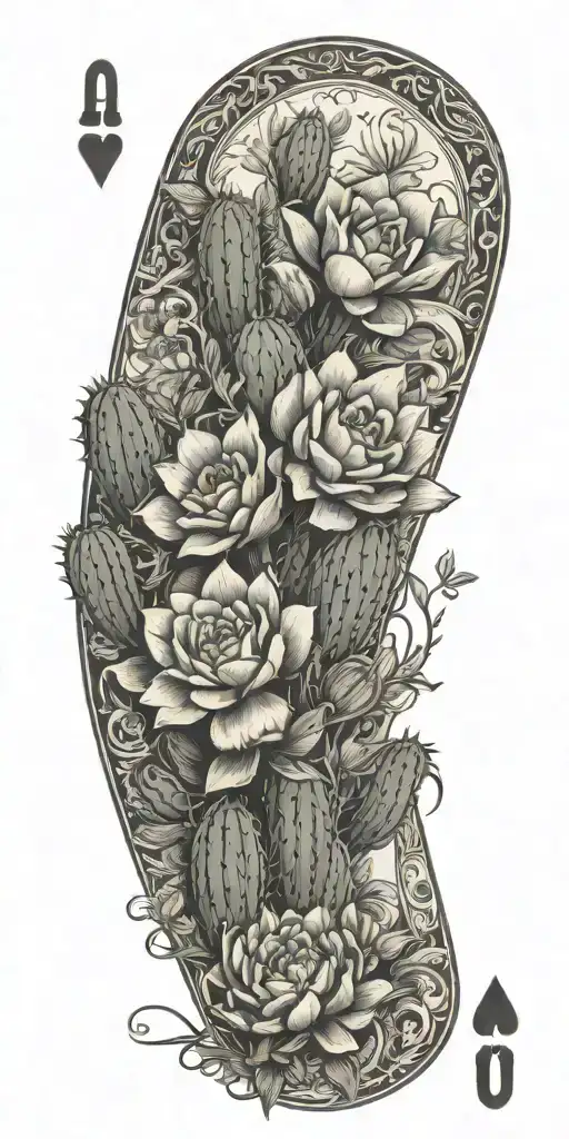 western, playing cards, wild flowers , western jewelry, cactus, Kentucky, quilt patches, cactus, pasture land tattoo design idea