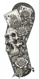 western, playing cards, wild flowers , western jewelry, cactus, Kentucky, quilt patches, cactus, cow skull, pasture tattoo design idea