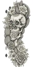 western, playing cards, wild flowers , western jewelry, cactus, Kentucky, quilt patches, cactus, cow skull, pasture tattoo design idea