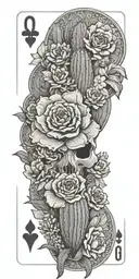 western, playing cards, wild flowers , western jewelry, cactus, Kentucky, quilt patches, cactus, cow skull,  tattoo design idea