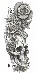 western, cow skull, playing cards, wild flowers , western jewelry, cactus, Kentucky, quilt patches, cactus tattoo design idea