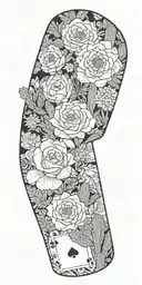 western, playing cards, wild flowers , western jewelry, cactus, Kentucky, quilt patches, cactus, pasture land tattoo design idea