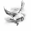 odins crows tattoo design idea