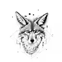 road runer and coyote tattoo design idea