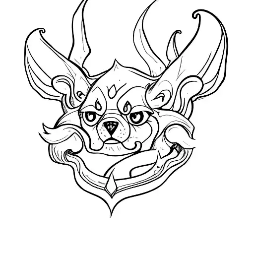 baby cerberus tattoo design idea
