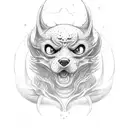 baby cerberus tattoo design idea