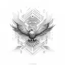 java eagle tattoo design idea