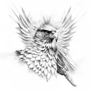 java eagle tattoo design idea