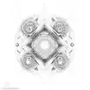 A serene meditation scene in a mystical astral realm tattoo design idea