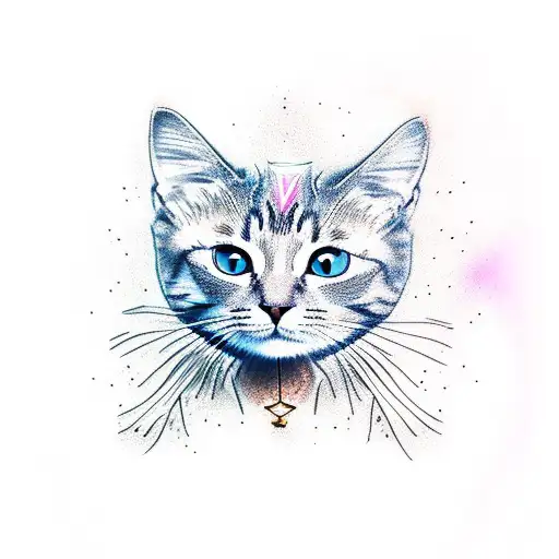 Existential Cat tattoo design idea