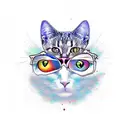 Existential Cat tattoo design idea