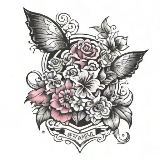 my love for my family and my friends  tattoo design idea