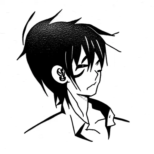 anime flash art tattoo design idea