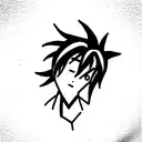 anime flash art tattoo design idea
