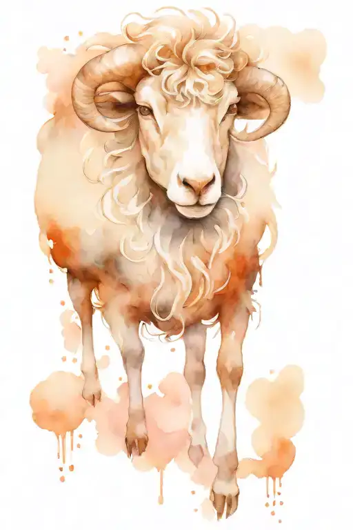 feminine black sheep  tattoo design idea