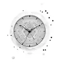 Sol con reloj tattoo design idea