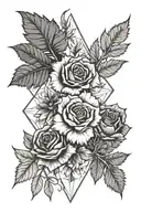 rose, fern, maple leaf, thistle, clover, iris, cherry blossom tattoo design idea