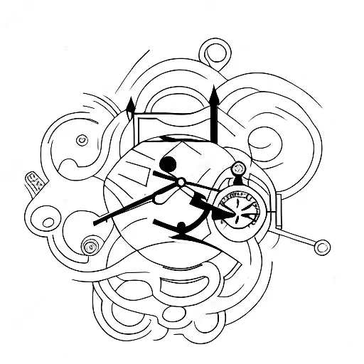 three clocks 6:14, 6:15, 6:23 tattoo design idea
