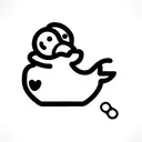 rubber ducky with tv remote tattoo design idea