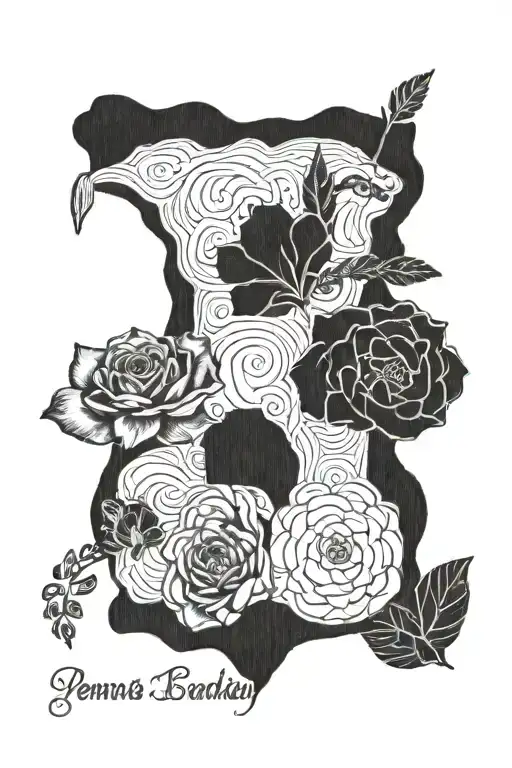 3 dates, Penn State Nittany Lions, and Corolla Beach NC tattoo design idea