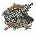 2nd amendment tattoo design idea