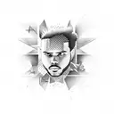 The Weeknd tattoo design idea