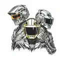 daft punk tattoo design idea