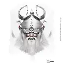 mongolian warrior tattoo design idea