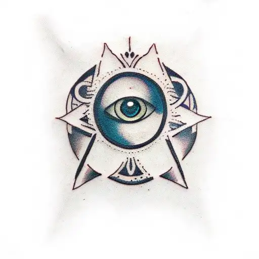 Evil Eye tattoo design idea