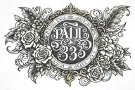 Psalm 23 tattoo design idea