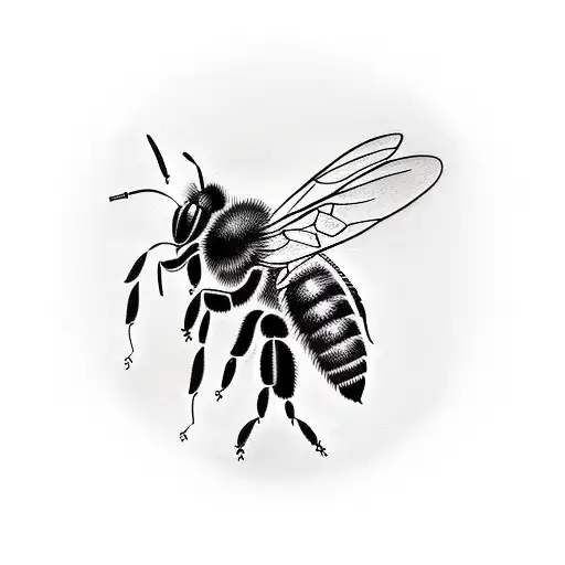 Honey Bee tattoo design idea