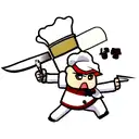 chef knife  tattoo design idea