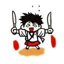 chef knife  tattoo design idea