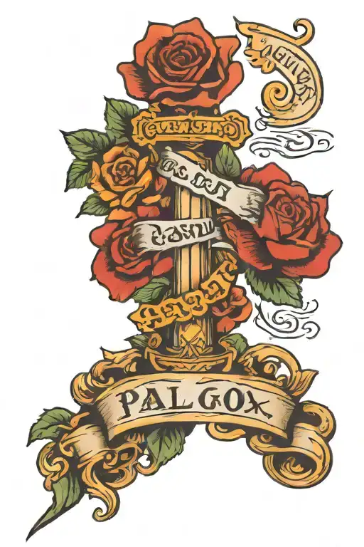 psalm 46:10 tattoo design idea