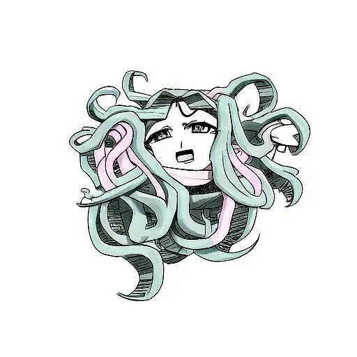 Testa di medusa tattoo design idea
