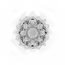 Mandala trip tattoo design idea