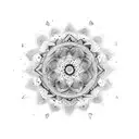 Mandala trip tattoo design idea
