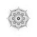 Mandala trip tattoo design idea