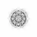 Mandala trip tattoo design idea